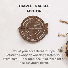 Load image into Gallery viewer, Travel Tracker 3D Wooden World Map – Dark Walnut 