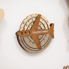 Load image into Gallery viewer, Travel Tracker 3D Wooden World Map – Multicolor