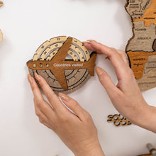 Load image into Gallery viewer, Travel Tracker 3D Wooden World Map – Multicolor