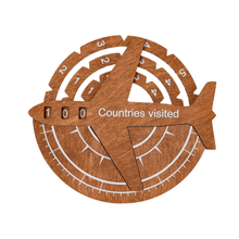 Load image into Gallery viewer, Travel Tracker 3D Wooden World Map – Oak