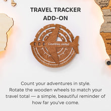 Load image into Gallery viewer, Travel Tracker 3D Wooden World Map – Oak