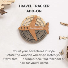 Load image into Gallery viewer, Travel Tracker 3D Wooden World Map – Smokey