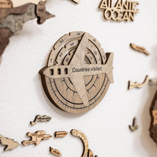 Load image into Gallery viewer, Travel Tracker 3D Wooden World Map