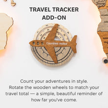 Load image into Gallery viewer, Travel Tracker 3D Wooden World Map