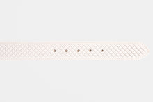 Load image into Gallery viewer, The Layla White Woven Leather Belt