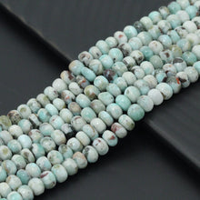 Load image into Gallery viewer, Genuine Larimar Rondelle Smooth Beads, 4x6mm/5x8mm, Sku#U1492