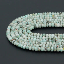 Load image into Gallery viewer, Genuine Larimar Rondelle Smooth Beads, 4x6mm/5x8mm, Sku#U1492