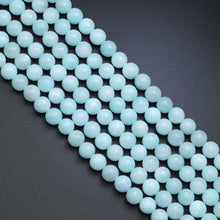 Load image into Gallery viewer, Blue Jade Round Smooth Beads, Sku#U1855