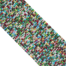Load image into Gallery viewer, 2x4mm Smooth Rondelle Multicolor Jade Beads, Sku#U2057