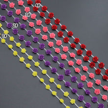 Load image into Gallery viewer, 12mm Rose Flower Beads, Sku#U2125