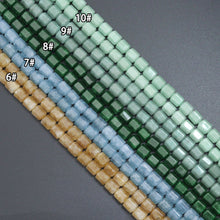 Load image into Gallery viewer, Natural Box-cut Cube 8x10mm jade Beads, 16inch full strands, sku#U2363