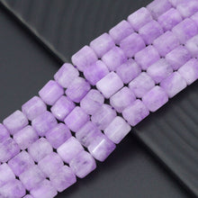 Load image into Gallery viewer, Natural Box-cut Cube 8x10mm jade Beads, 16inch full strands, sku#U2363