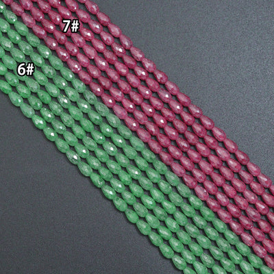 13 Colors Teardrop Shape Cubic Zirconia Beads, 4X6mm Rice Shape CZ beads, sku#U2364