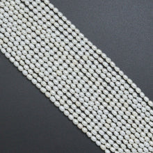Load image into Gallery viewer, Natural White Freshwater Pearl Rice Shape Pearl, 4-5mm size, 16inch strand, sku#U2369