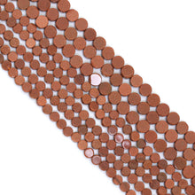 Load image into Gallery viewer, Natural Goldstone Round Coin 6mm/8mm beads, Goldstone beads, 16inch full strand, sku#U2378