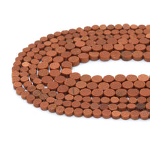 Load image into Gallery viewer, Natural Goldstone Round Coin 6mm/8mm beads, Goldstone beads, 16inch full strand, sku#U2378