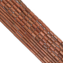 Load image into Gallery viewer, Natural Goldstone 4mm/6mm Tube beads, Goldstone beads, 16inch full strand, sku#U2379
