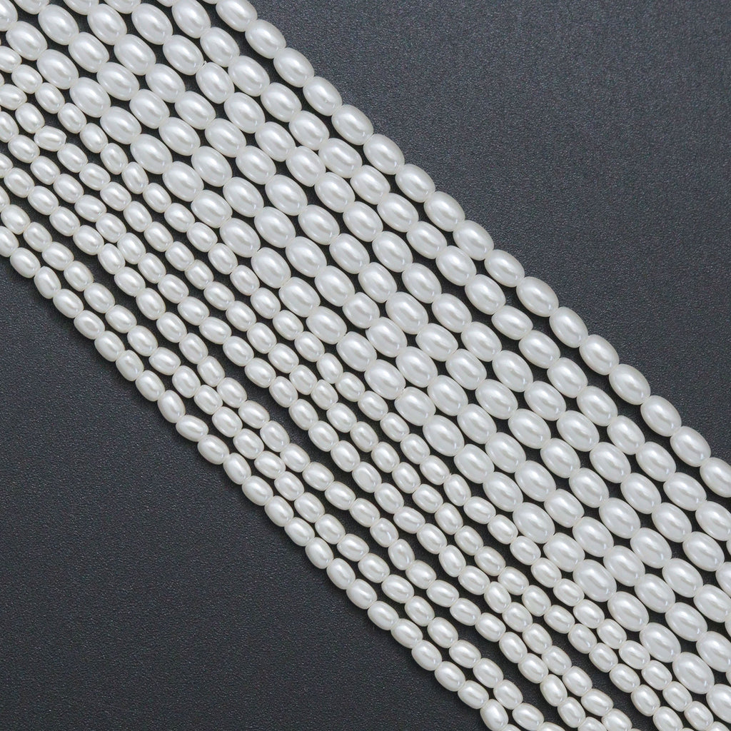 High Quality Rice Shape Swarovski Pearl Beads, U2380