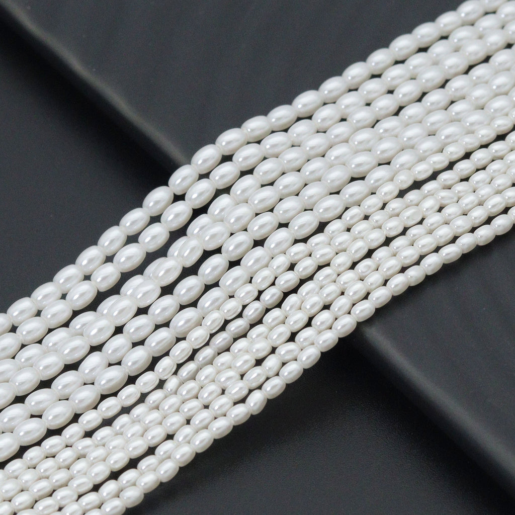 High Quality Rice Shape Swarovski Pearl Beads, U2380