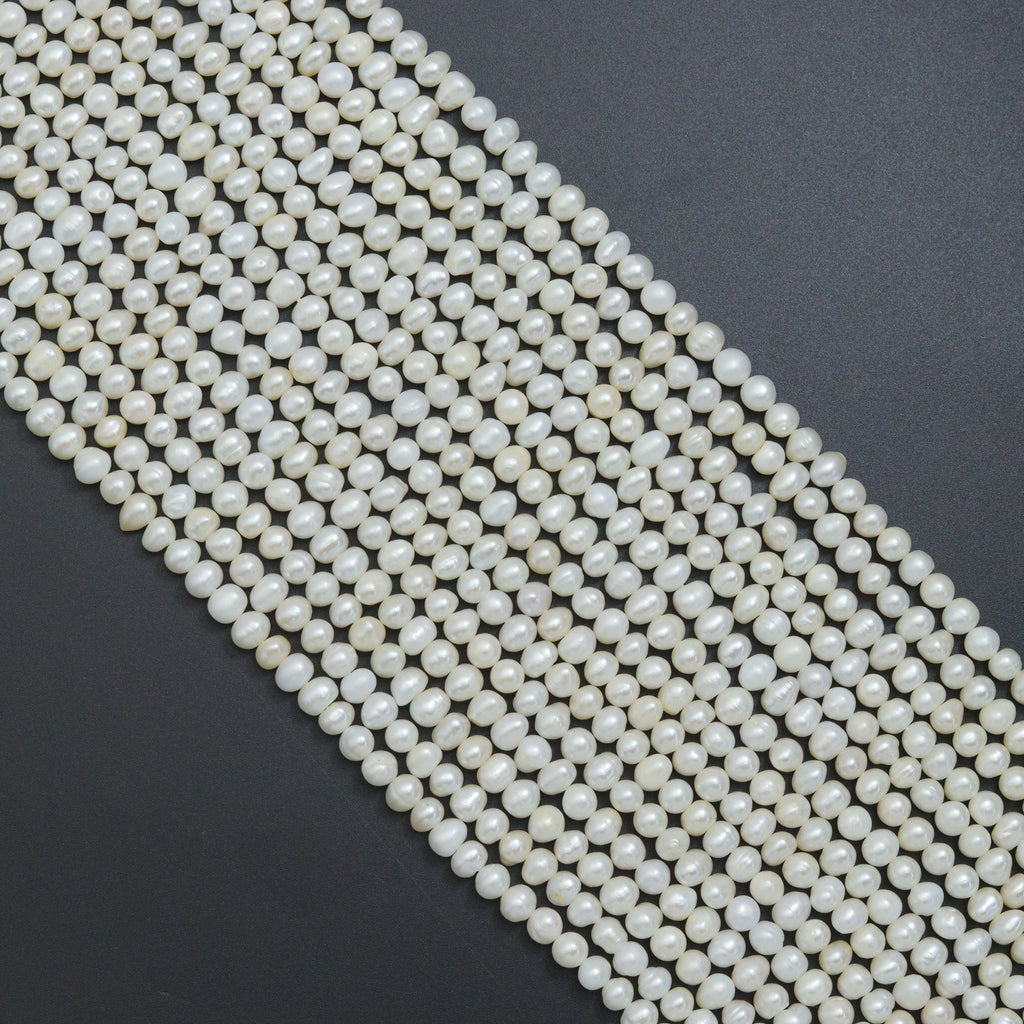 6-7mm Quality Natural Potato Freshwater Pearl Beads, Sku#U2420