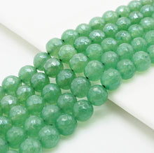 Load image into Gallery viewer, Mystic Plated Natural Faceted Green Aventurine beads, 6mm/8mm/10mm, SKU#U304