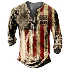 Load image into Gallery viewer, Motorcycle Rally Combat Skull Long Sleeved T Shirt Men's
