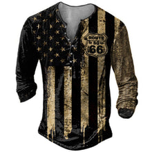 Load image into Gallery viewer, Motorcycle Rally Combat Skull Long Sleeved T Shirt Men's