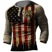 Load image into Gallery viewer, Motorcycle Rally Combat Skull Long Sleeved T Shirt Men's