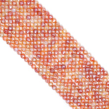 Load image into Gallery viewer, Mystic Plated Faceted Agate Beads,6mm/8mm/10mm/12mm Plated Red Yellow Agate Beads,15.5" Full Strand, SKU#UA228