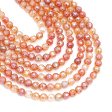 Load image into Gallery viewer, Mystic Plated Faceted Agate Beads,6mm/8mm/10mm/12mm Plated Red Yellow Agate Beads,15.5" Full Strand, SKU#UA228