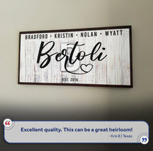 Load image into Gallery viewer, Family Wood Sign III