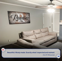 Load image into Gallery viewer, Family Last Name Sign