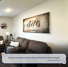 Load image into Gallery viewer, Family Last Name Sign
