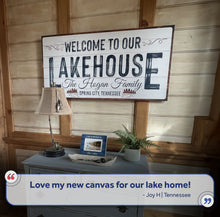 Load image into Gallery viewer, Welcome To Our Lakehouse Sign