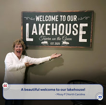 Load image into Gallery viewer, Welcome To Our Lakehouse Sign II