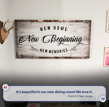 Load image into Gallery viewer, New Home, New Beginning Sign
