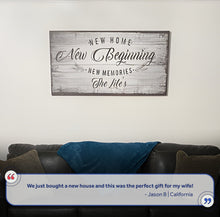 Load image into Gallery viewer, New Home, New Beginning Sign IV