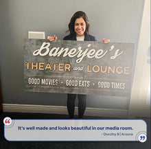 Load image into Gallery viewer, Family Theater and Lounge Sign V