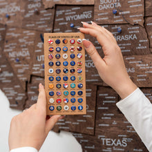 Load image into Gallery viewer, Wooden 3d Map of USA - Dark Walnut