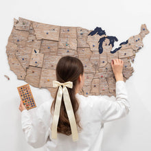 Load image into Gallery viewer, Wooden 3d Map of USA - Terra