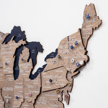 Load image into Gallery viewer, Wooden 3d Map of USA - Terra
