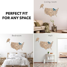 Load image into Gallery viewer, Wooden 3d Map of USA - Terra