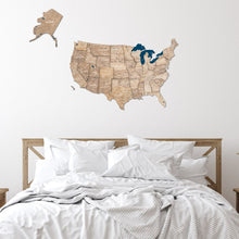 Load image into Gallery viewer, Wooden 3d Map of USA - Terra