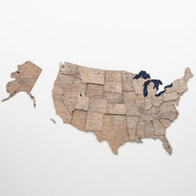 Load image into Gallery viewer, Wooden 3d Map of USA - Terra