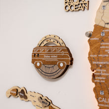 Load image into Gallery viewer, Travel Tracker 3D Wooden USA Map