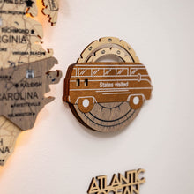 Load image into Gallery viewer, Travel Tracker 3D Wooden USA Map