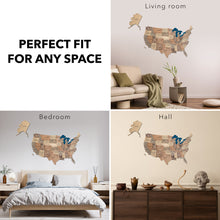 Load image into Gallery viewer, Wooden 3d Map of USA - Smokey