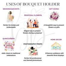 Load image into Gallery viewer, Wedding Bouquet Holder, Proposal Flower Holder