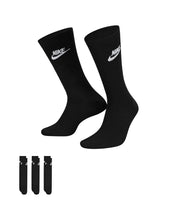 Load image into Gallery viewer, Nike 3- Pack Sportswear Everyday Essential Socks - Black