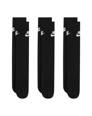 Nike 3- Pack Sportswear Everyday Essential Socks - Black